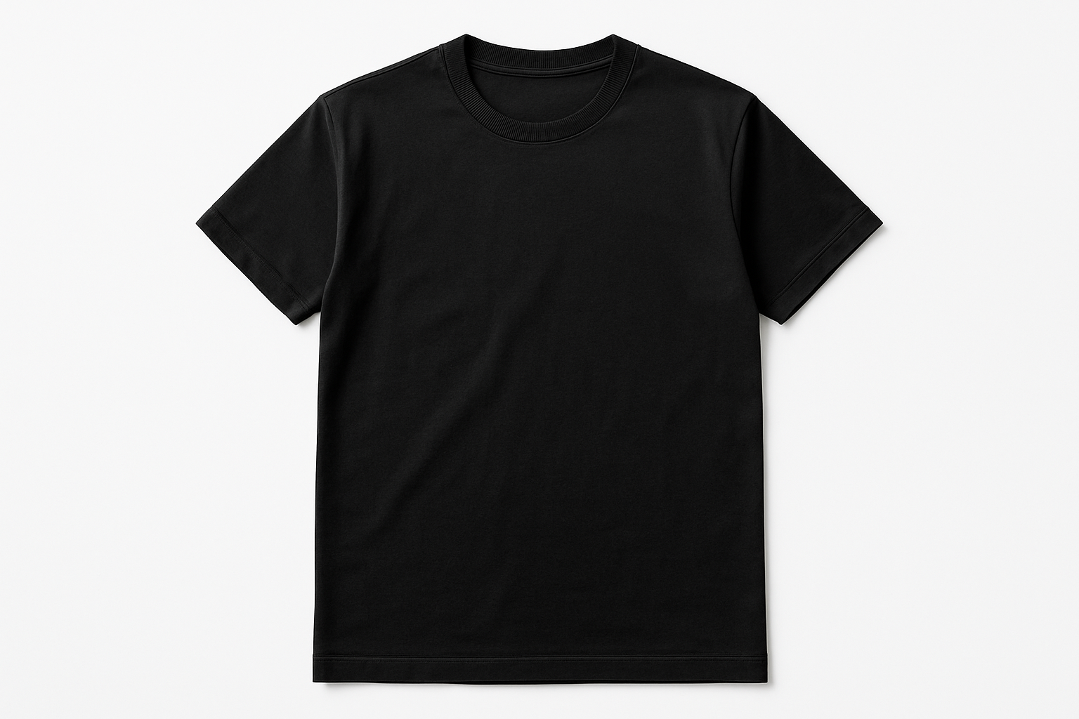 Premium Cotton T-Shirt - Black